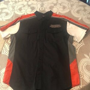 Men’s L Harley short sleeve cotton shirt